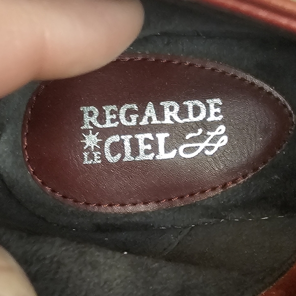 Regarde Le Ciel Red brown leather comfort booties Size 9/9.5 - Picture 9 of 10